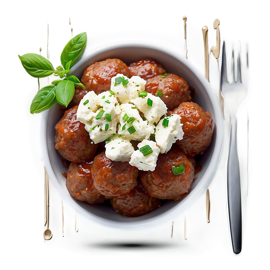 Meatballswith Ricottaand Basil PNG