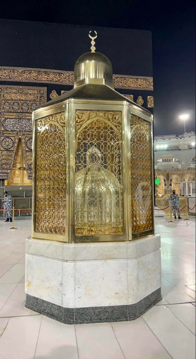 The Golden Kaaba At The Grand Mosque