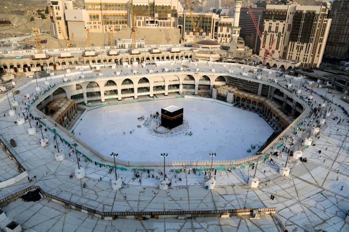 The Kaaba In Mecca Is Surrounded By Buildings