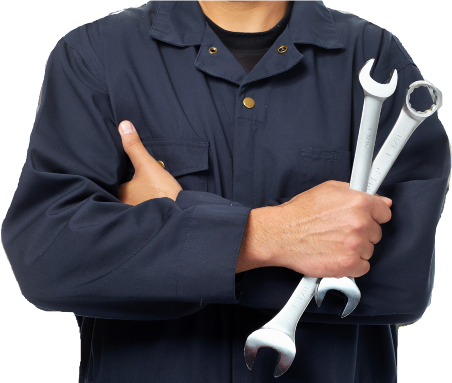 Mechanic With Wrenches PNG