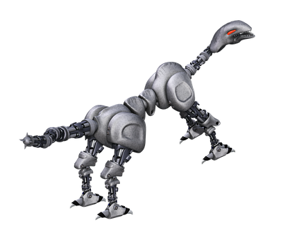 Mechanical Dinosaur Robot PNG