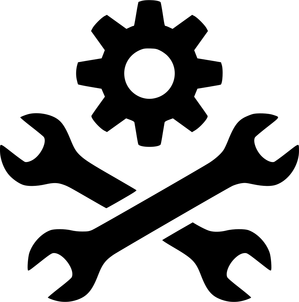 Mechanical_ Gear_and_ Wrenches_ Symbol PNG