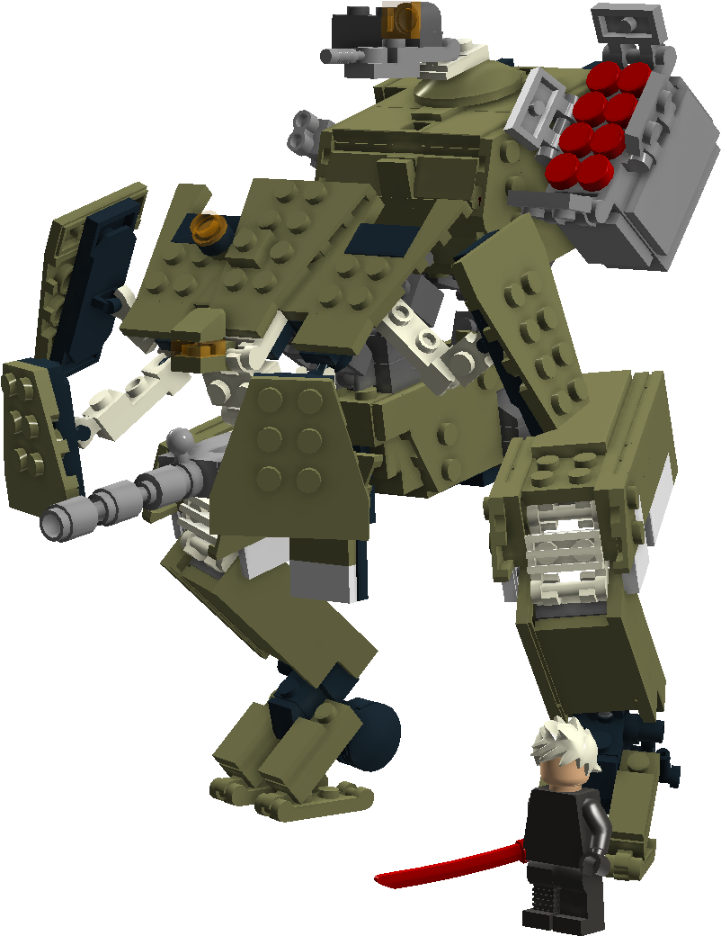 Mechanical Lego Robot Model PNG