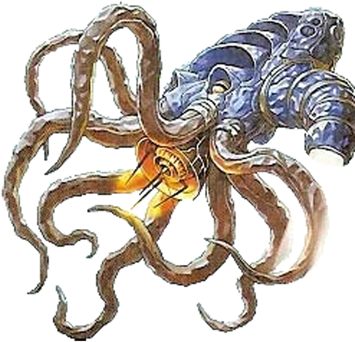 Mechanical Octopus Enemy PNG