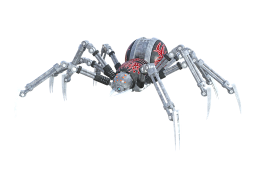 Mechanical Spider Robot Design PNG