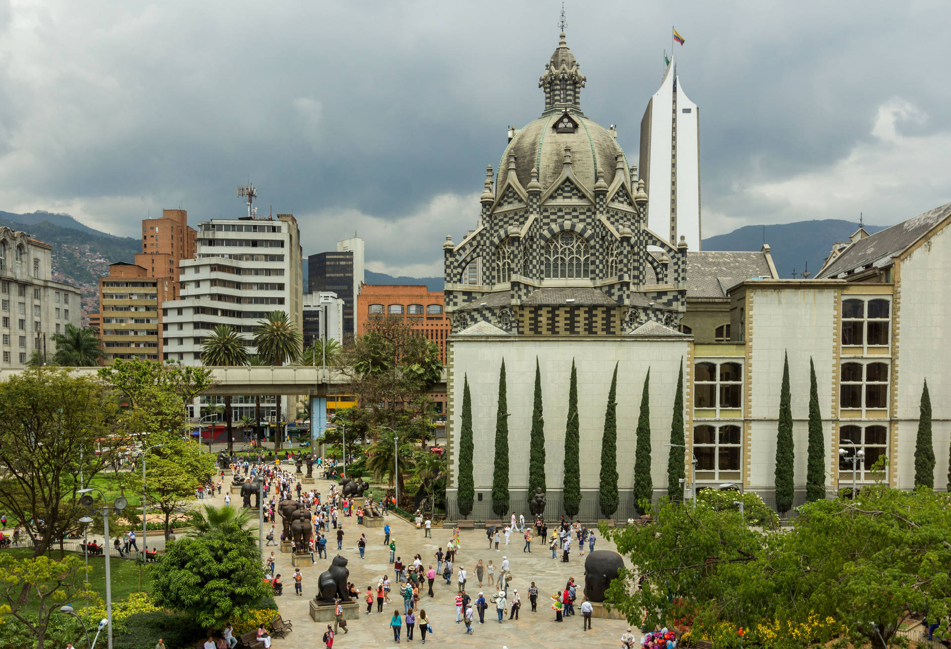 Medellin Botero Plaza Sfondo