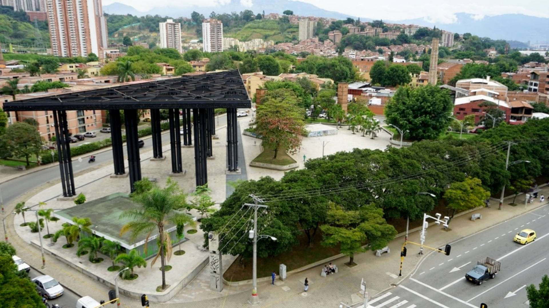 Medellín Parque De Las Chimeneas Sfondo