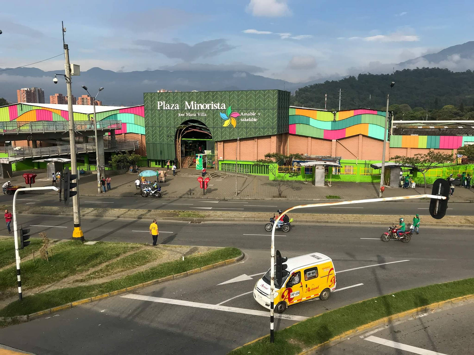 Medellín Plaza Minorista Sfondo
