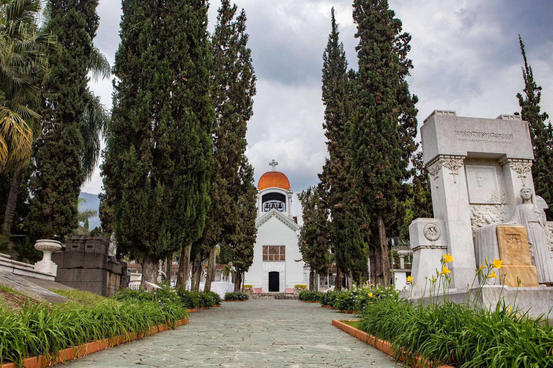 Museo Del Cimitero Di Medellin San Pedro Sfondo