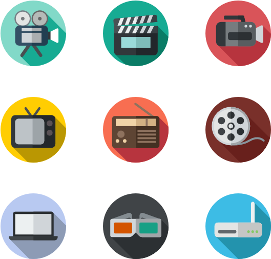 Media Icons Collection PNG