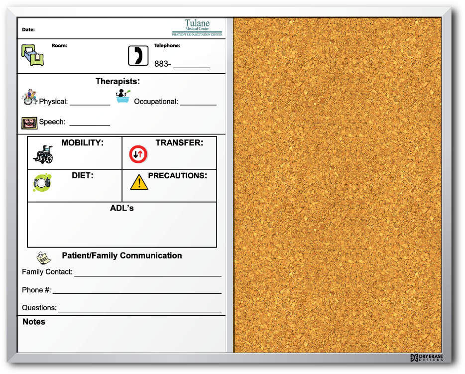 Medical Communication Board Template PNG