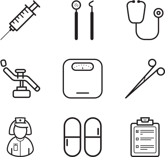 Medical Icons Set Vector PNG
