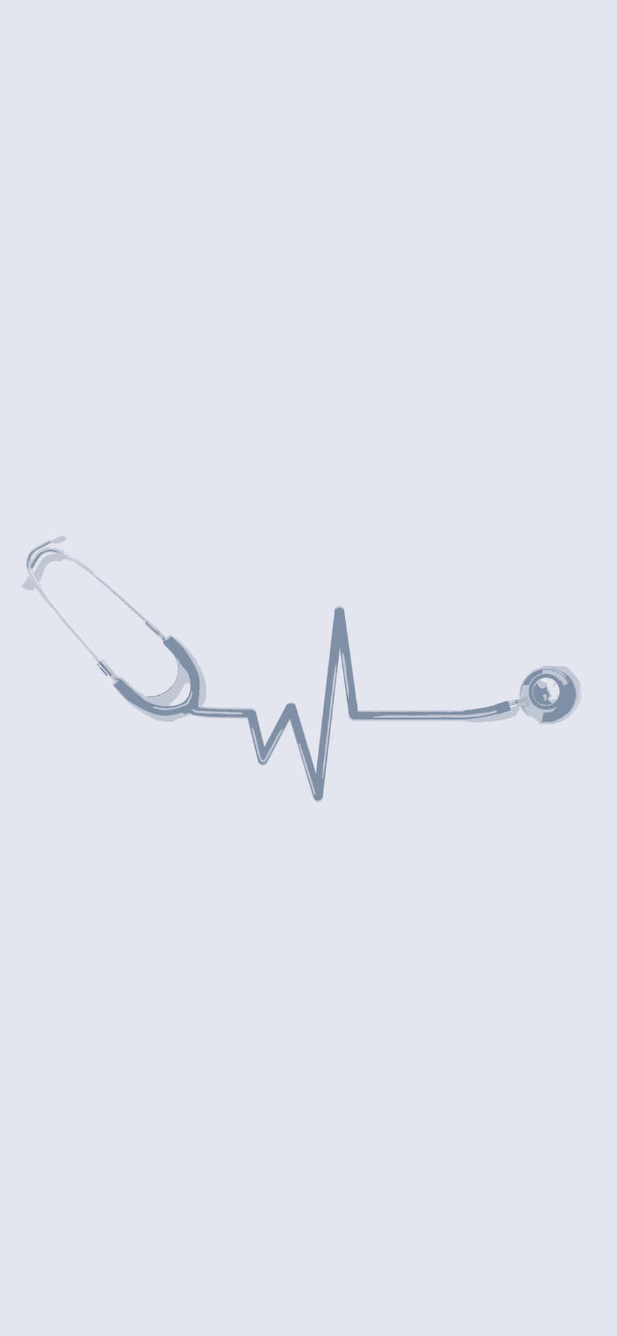 Medical Instruments Heartbeat Design Wallpaper