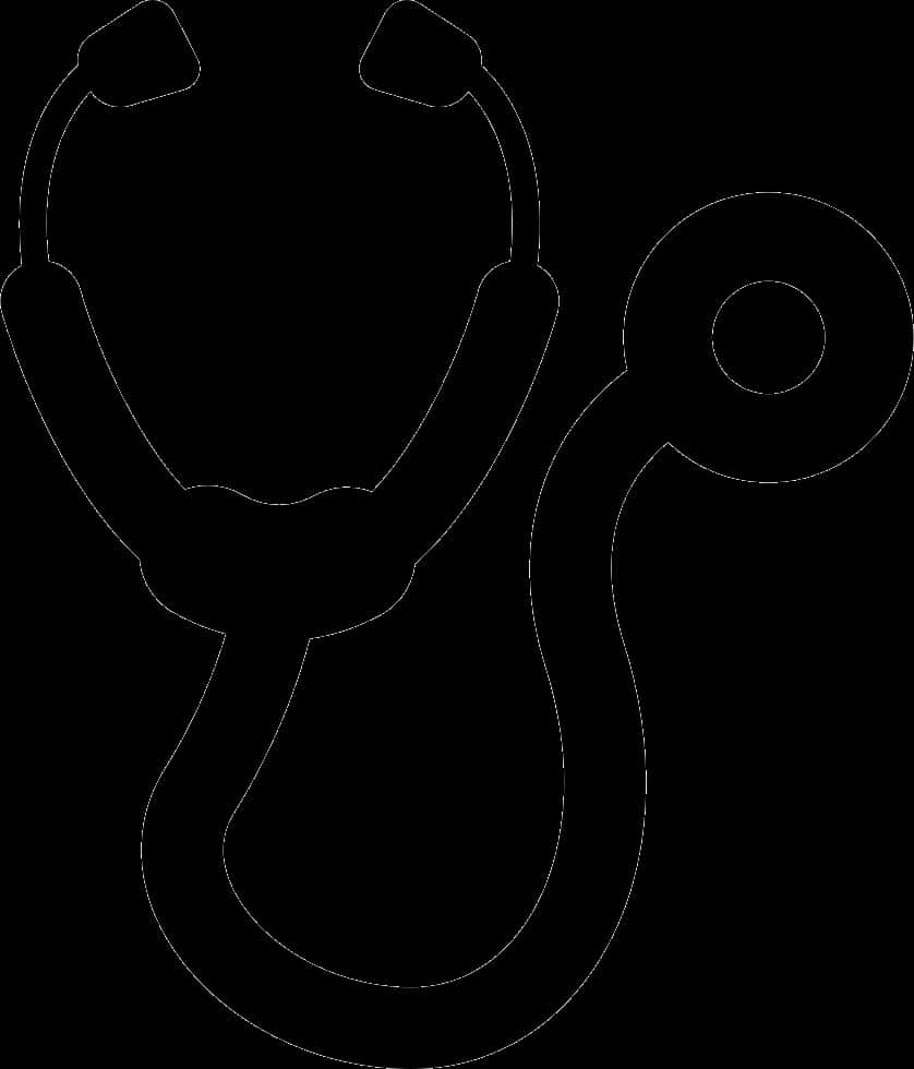 Medical Stethoscope Silhouette PNG