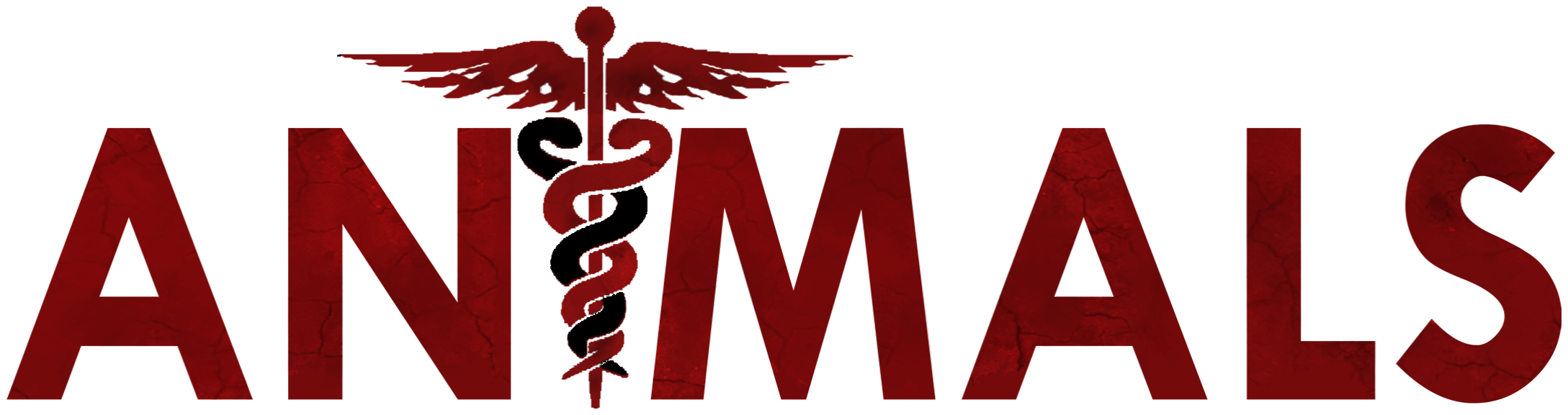 Medical Symbol Red Caduceus Animals Text PNG