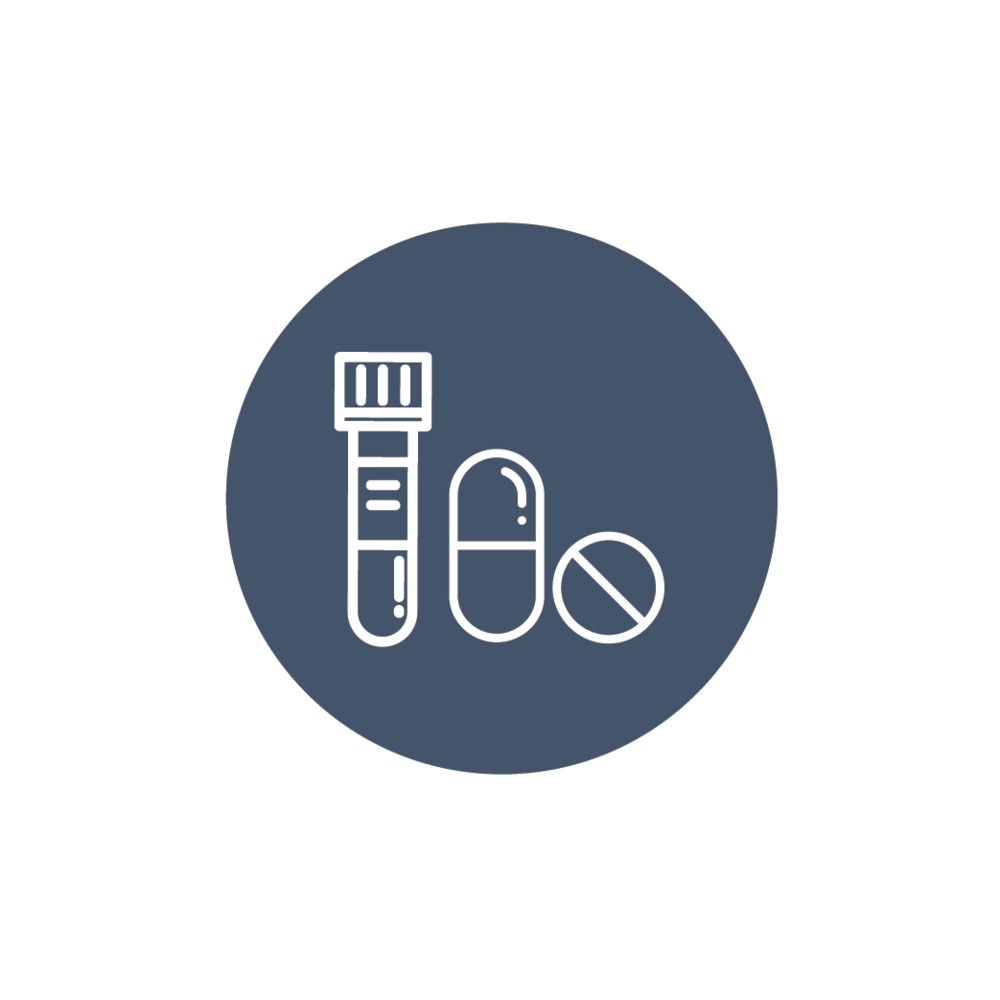 Medical Test Tubes Pills Icon PNG