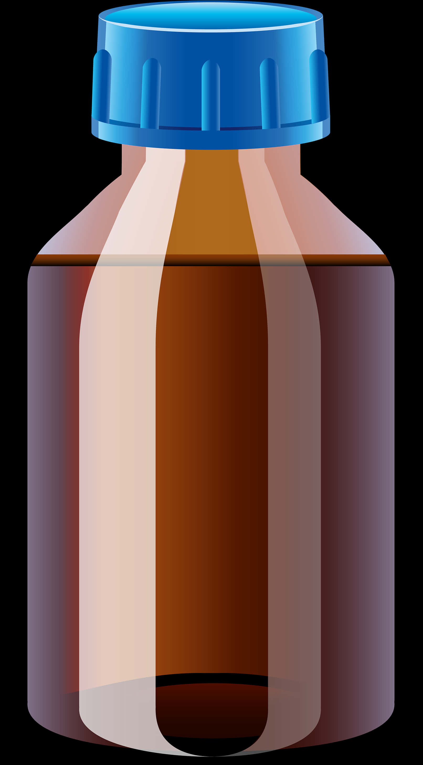 Medicine Bottle Vector Illustration PNG