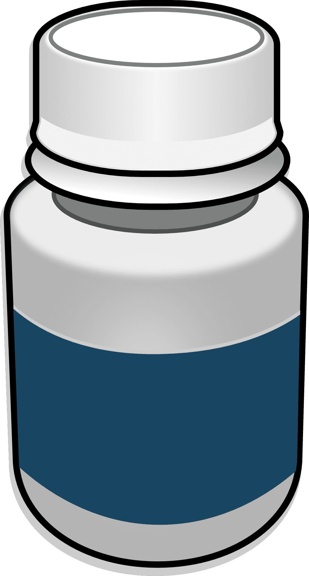 Medicine Bottle Vector Illustration PNG