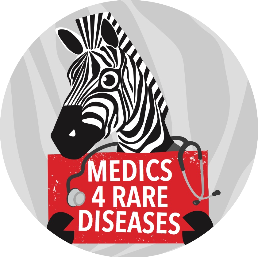 Medics4 Rare Diseases Zebra Logo PNG