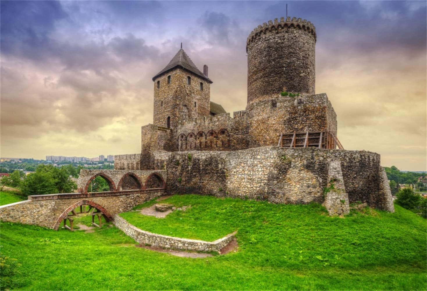 Einemajestätische Mittelalterliche Burg