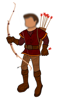 Medieval Archer Readyto Shoot PNG