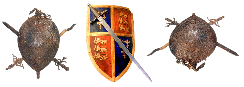 Medieval Armorand Sword Display PNG