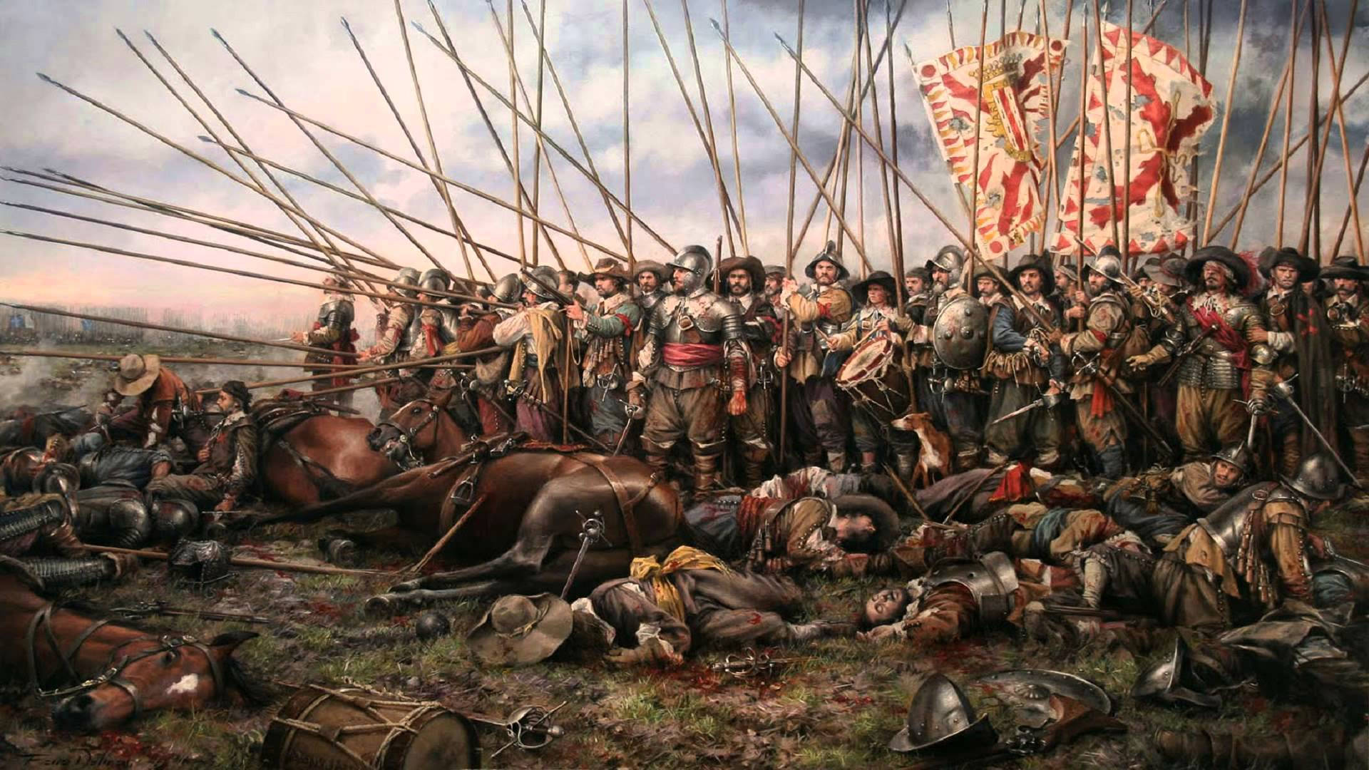 The Battle of Rocroi in the Thirty Years War Wallpaper