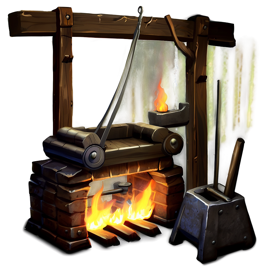 Download Medieval Blacksmith Forge Png Uno | Wallpapers.com