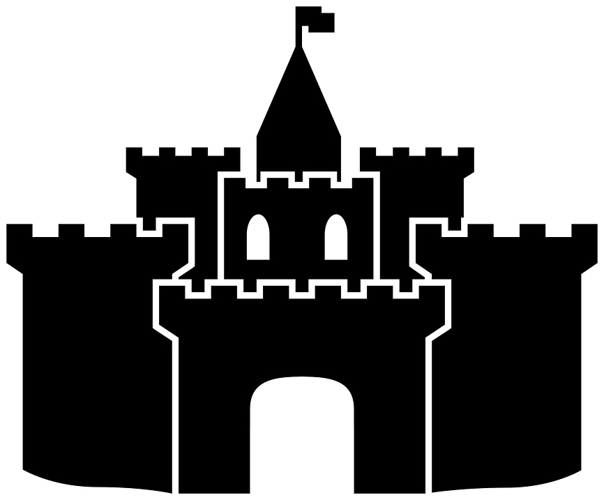 Medieval Castle Silhouette PNG