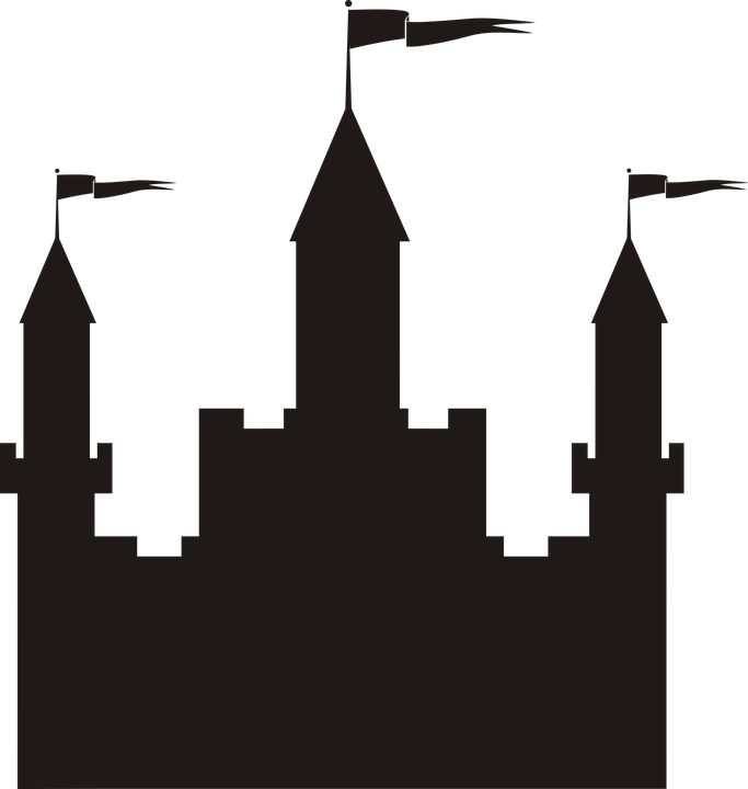 Medieval Castle Silhouette PNG