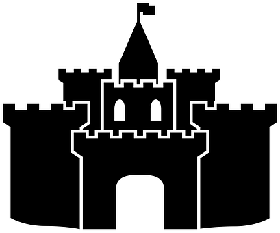 Medieval Castle Silhouette PNG