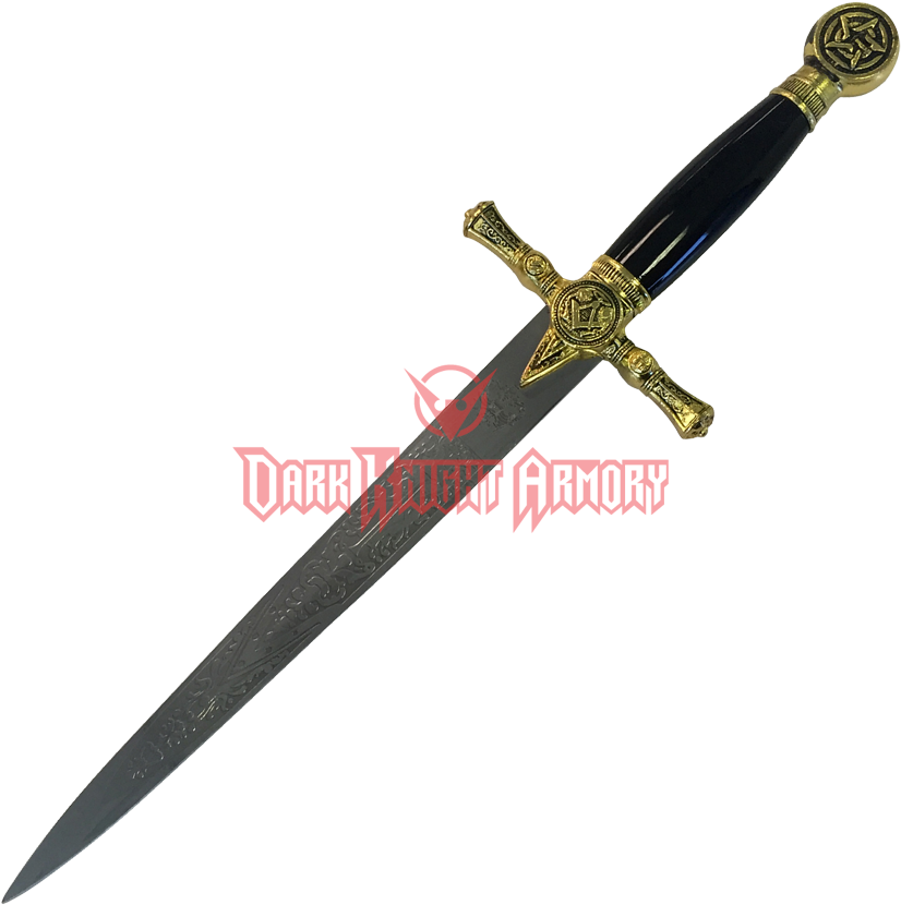 Medieval Decorative Dagger PNG