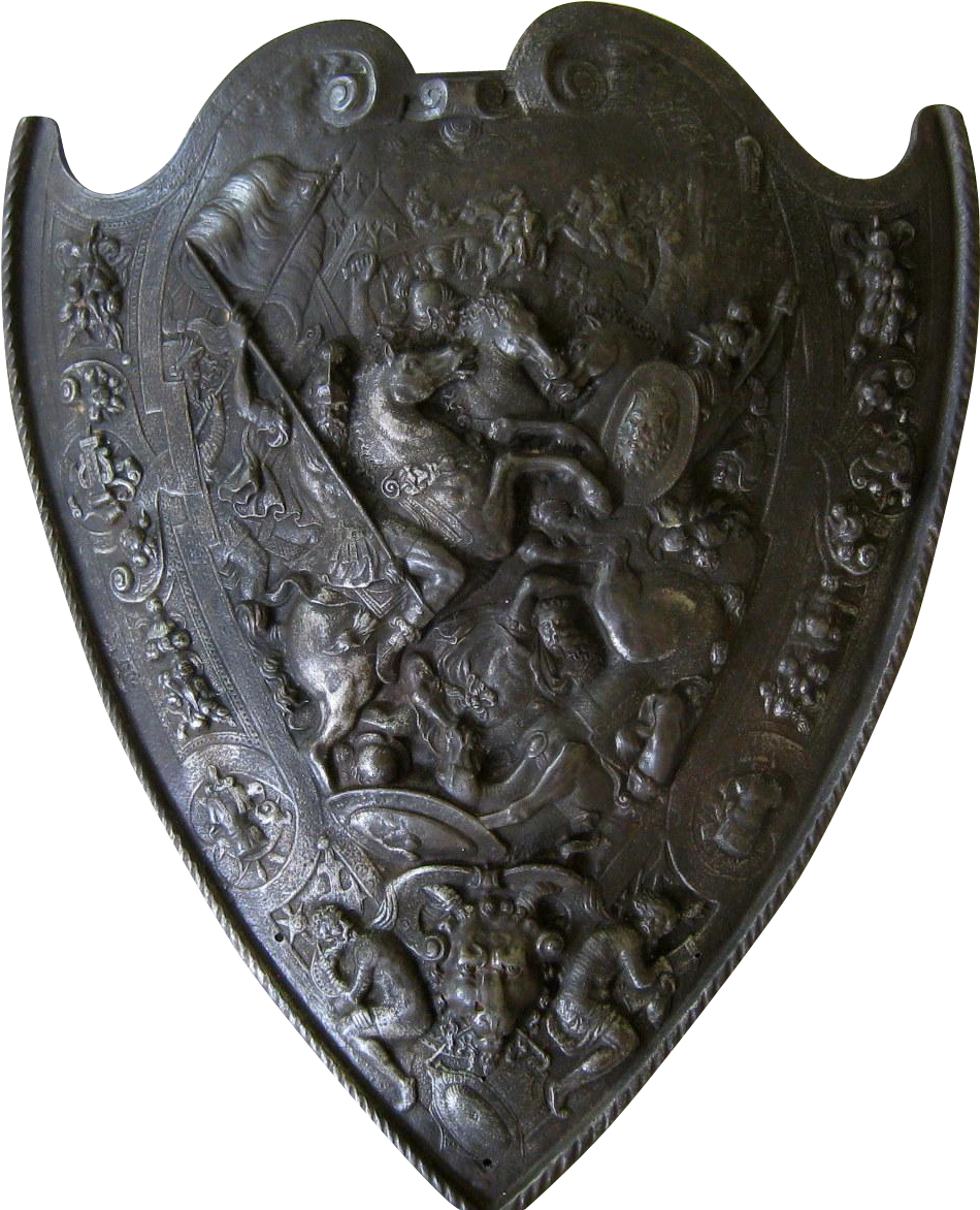 Medieval Embossed Shield PNG
