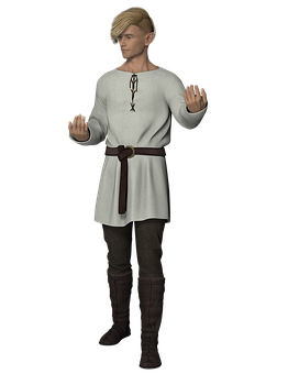 Medieval Fantasy Character Render PNG