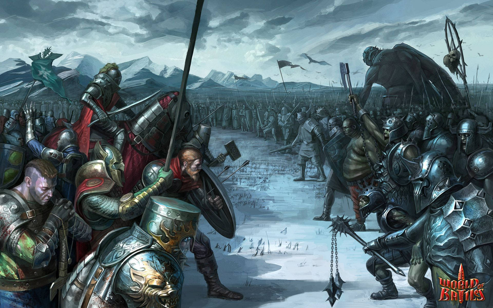 Medieval Fantasy Knights Battle
