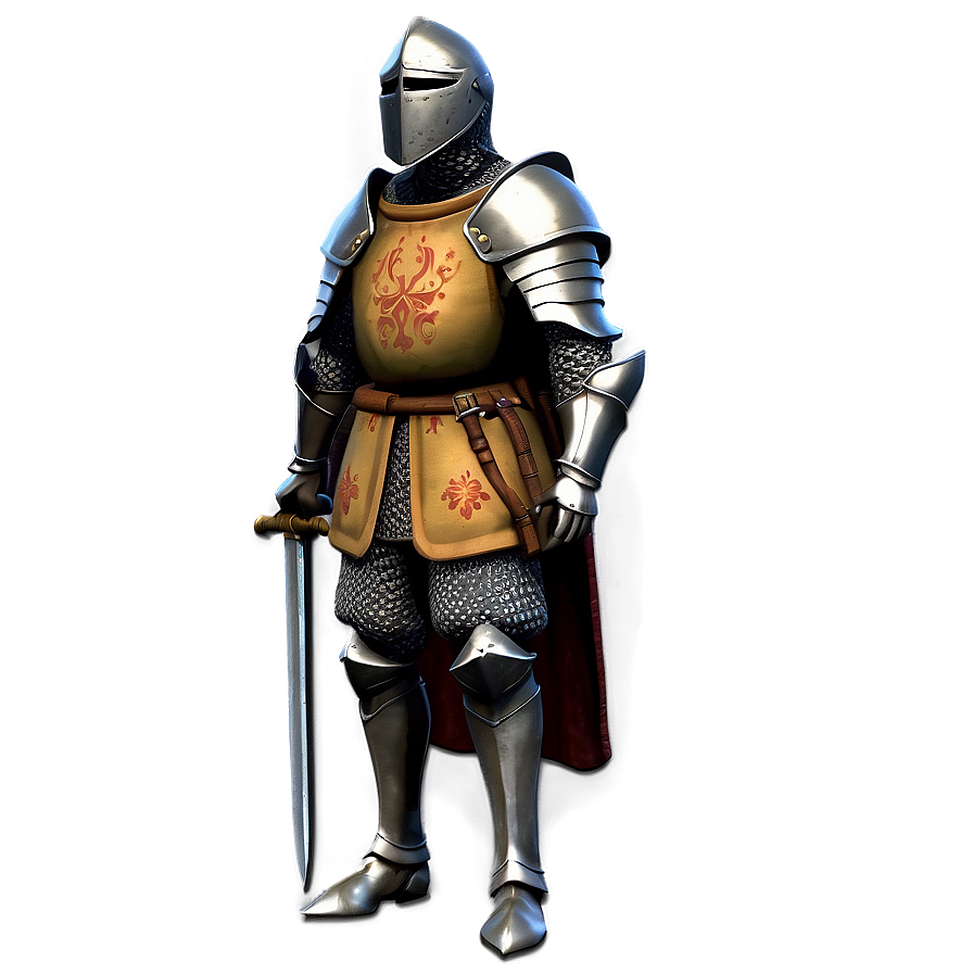 Medieval Game Character Knight Png 06262024 PNG