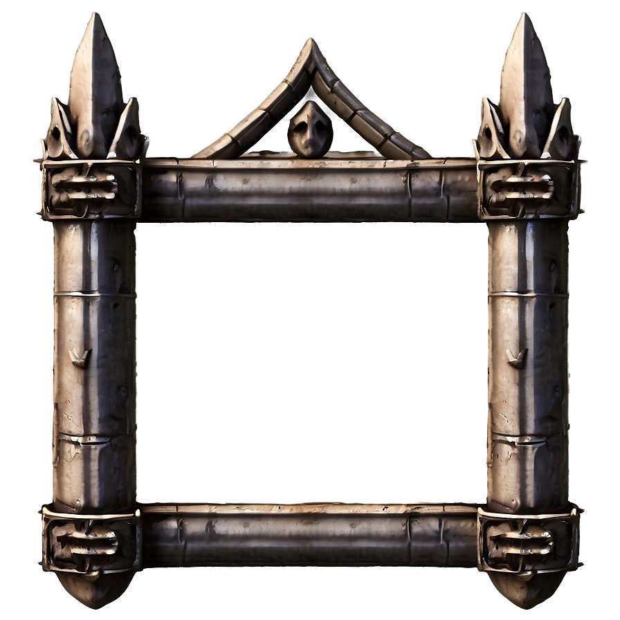 Medieval Gothic Frame Png 06262024 PNG