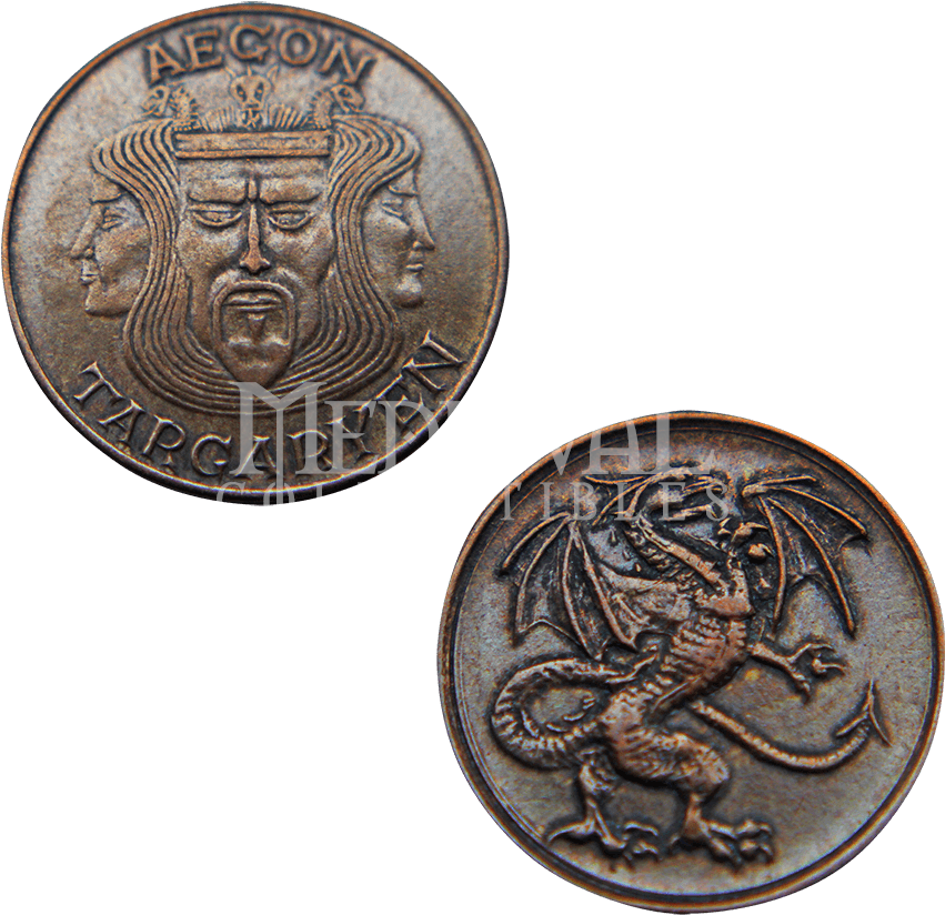 Medieval Inspired Copper Coins PNG