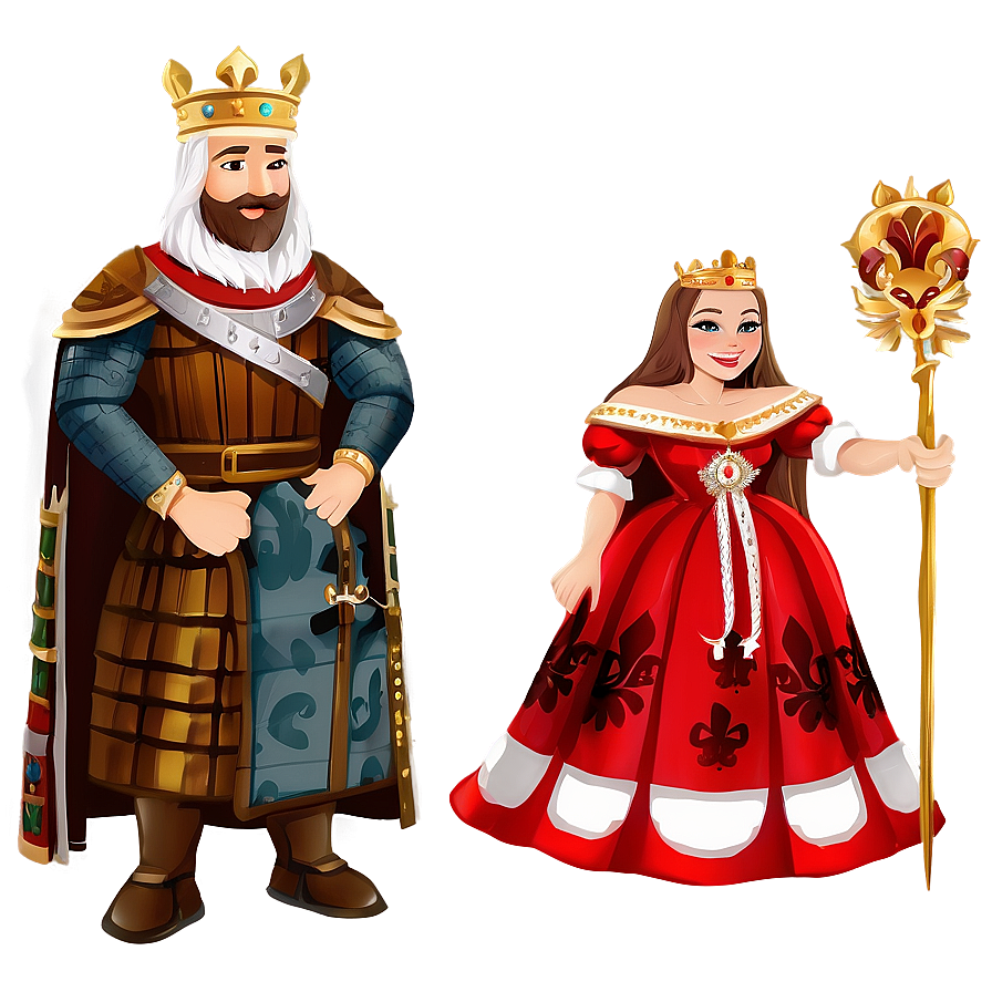 Medieval King And Queen Png Bbp96 PNG