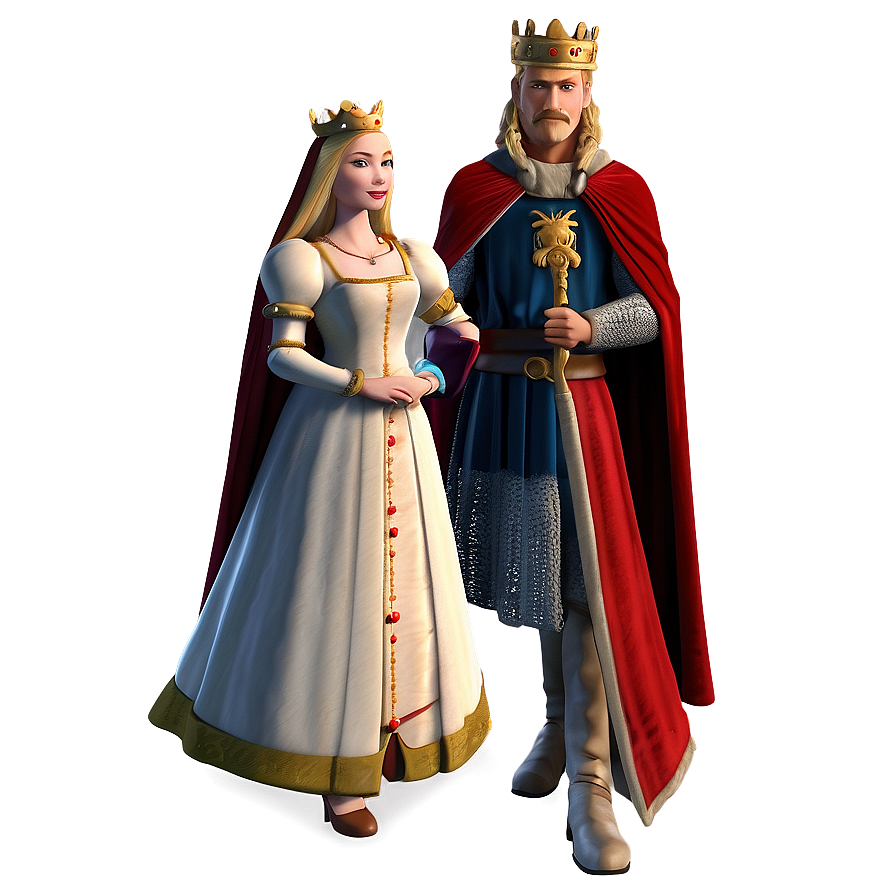 Medieval King And Queen Png Mtw89 PNG