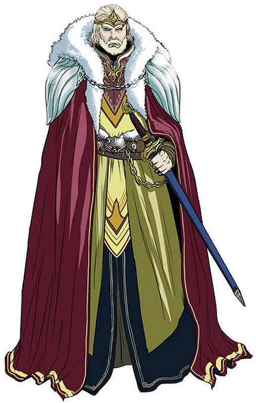 Medieval King Anime Character PNG