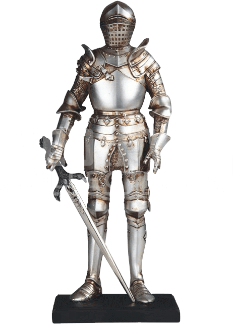 Medieval Knight Armor Display PNG