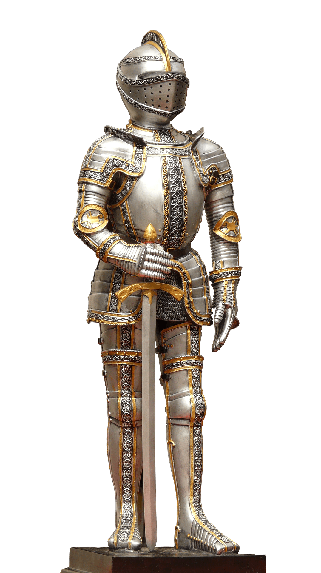 Medieval Knight Armor Standing PNG