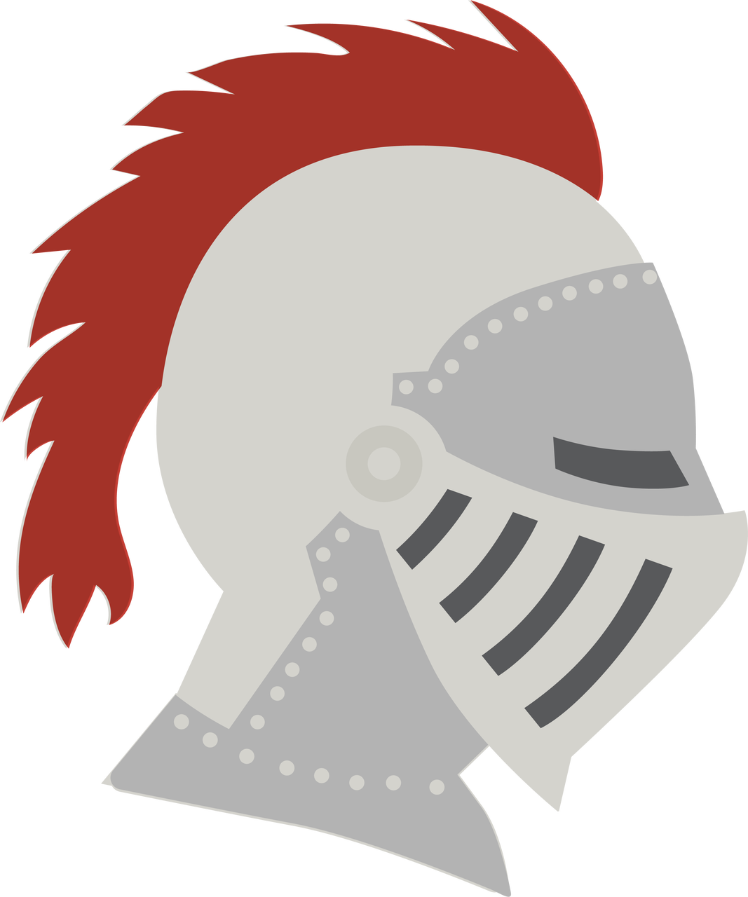 Medieval Knight Helmet Icon PNG