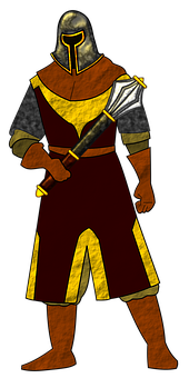 Medieval Knight Illustration PNG