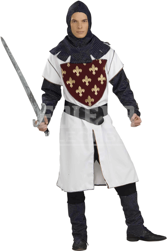 Medieval Knight Posingwith Swordand Shield PNG