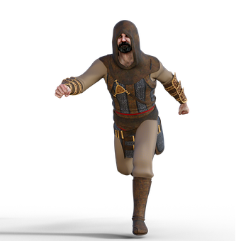 Medieval Knight Running PNG
