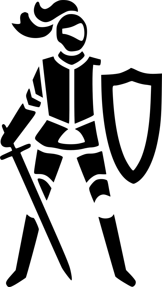 Medieval Knight Silhouette PNG