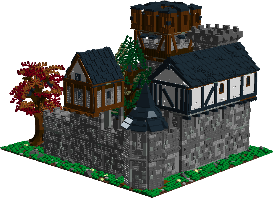 Medieval Lego Castle Structure PNG