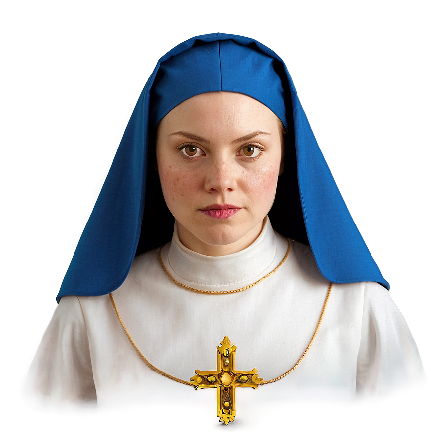 Medieval Nun Costume Png 06242024 PNG